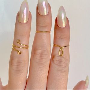 Set of Adjustable Midi Rings